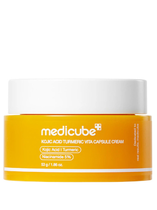 Medicube Kojic Acid Turmeric Vita Capsule Cream - Crema Iluminadora y Perfeccionadora con Acido Kojico