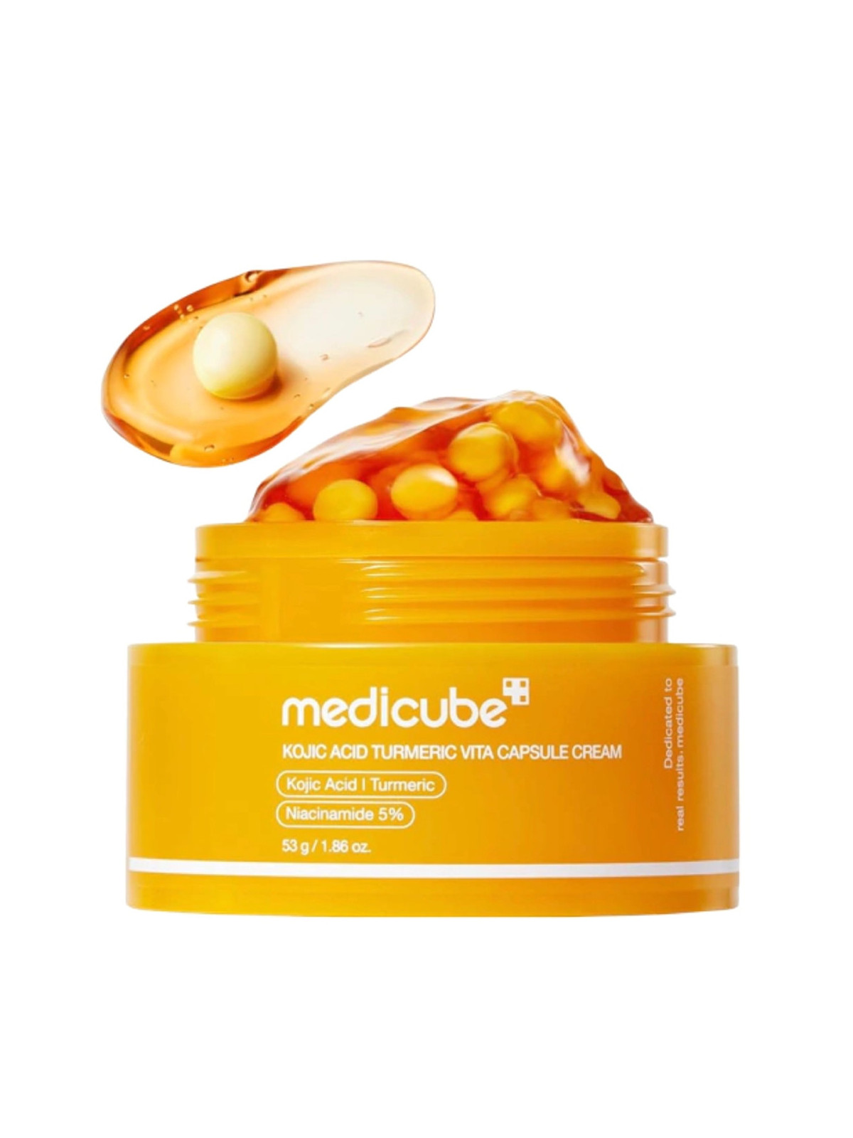 Medicube Kojic Acid Turmeric Vita Capsule Cream - Crema Iluminadora y Perfeccionadora con Acido Kojico