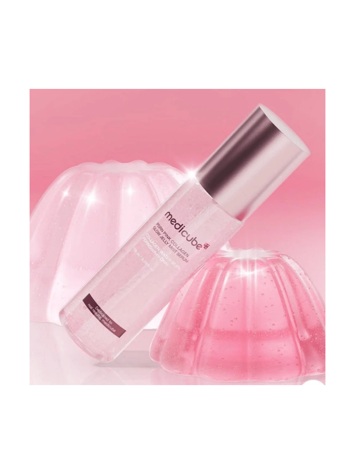 Medicube PDRN Pink Collagen Glow Jelly Mist Serum - Sérum en Bruma Iluminador con PDRN de Salmón