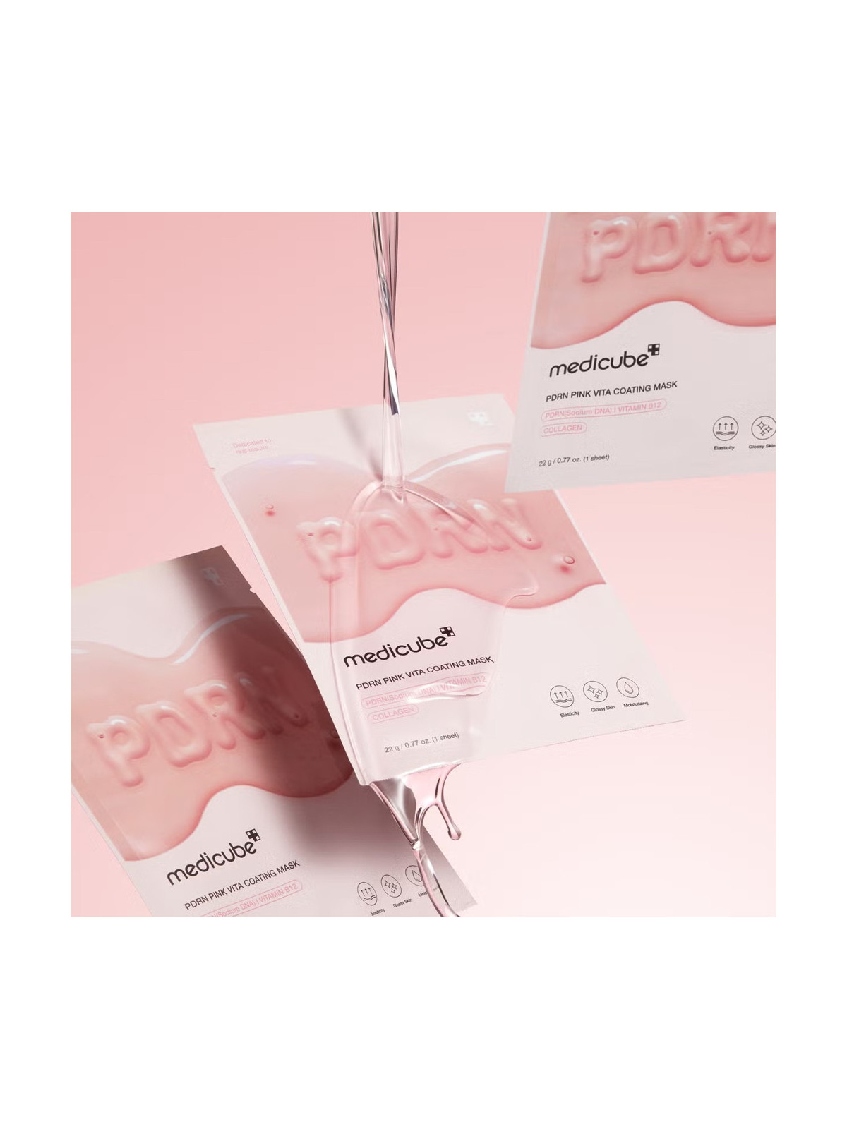Medicube PDRN Pink Vita Coating Mask - Mascarilla para Reafirmar e Iluminar