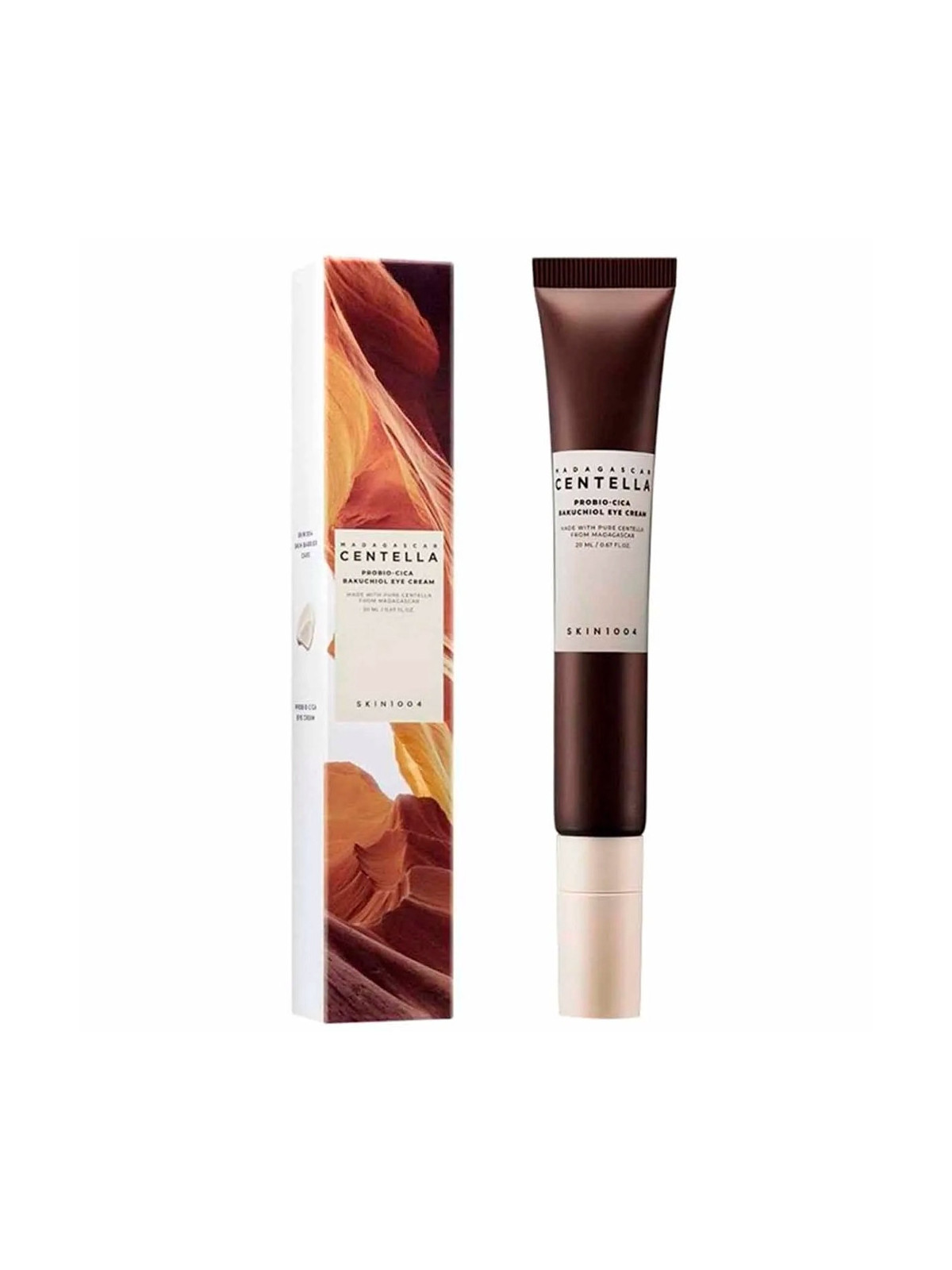 SKIN1004 Madagascar Centella Probio-Cica Bakuchiol Eye Cream - Contorno de Ojos Antiarrugas con Bakuchiol y Centella Fermentada