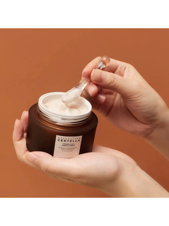 SKIN1004 Madagascar Centella Probio-Cica Enrich Cream - Crema Nutritiva con Centella Fermentada, Karité y Ceramidas