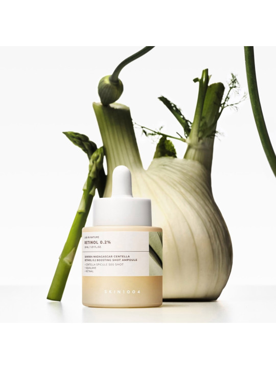 SKIN1004 Lab In Nature Retinol 0.2 Boosting Shot Ampoule - Ampolla Antiedad con Espículas, Retinol 0,2% y Retinal