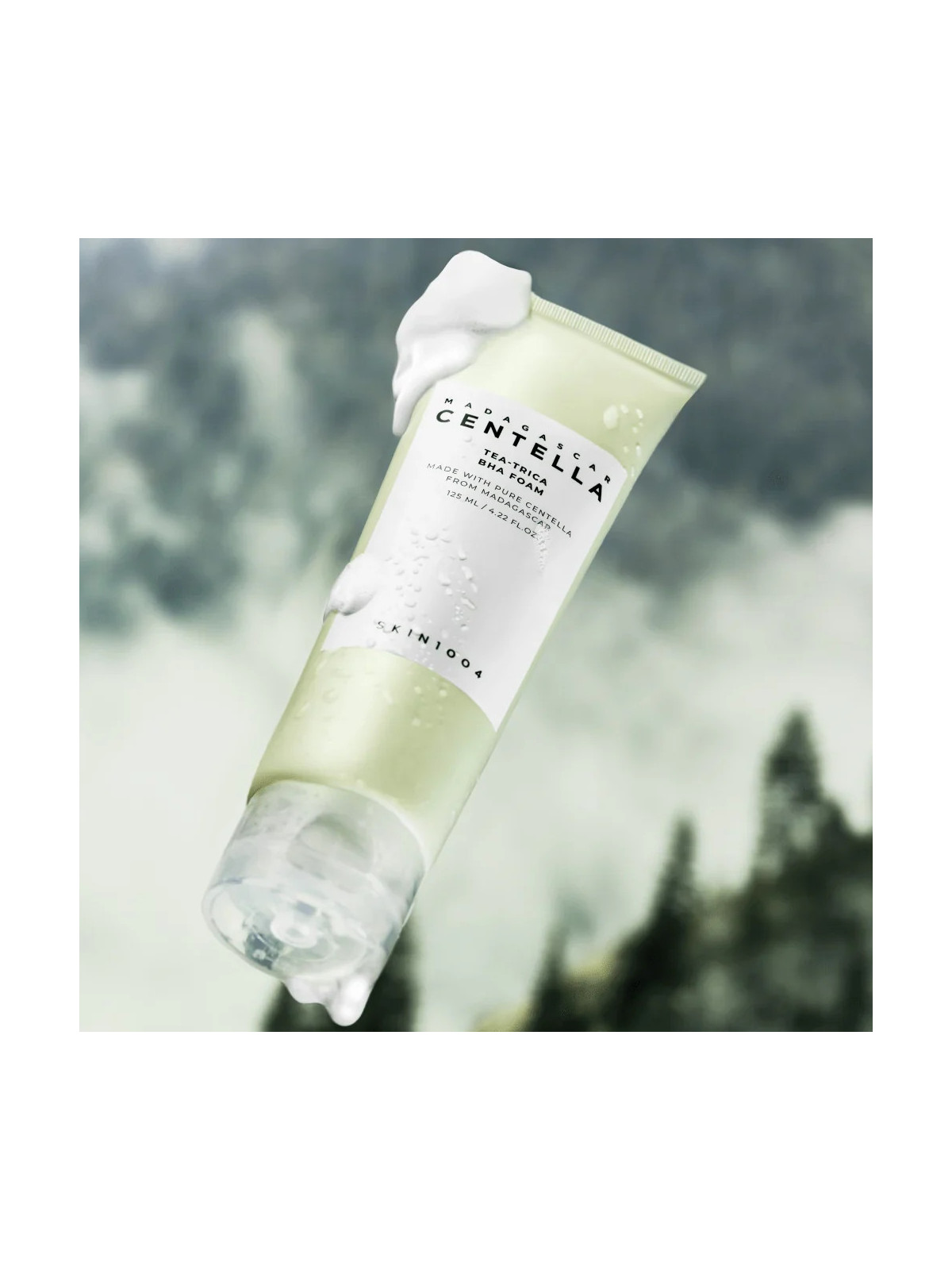 SKIN1004 Tea-Trica BHA Foam - Espuma Limpiadora con Ácido Salicílico y Árbol de Té para Piel con Acné