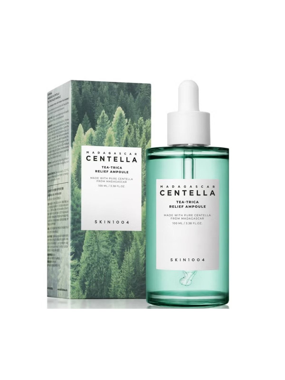 SKIN1004 Tea-Trica Relief Ampoule - Sérum Calmante con Árbol de Té para Piel Grasa y con Acné